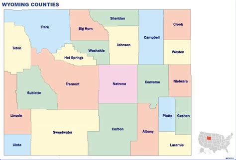 Wyoming Counties Wall Maps Of The World The Wall Maps