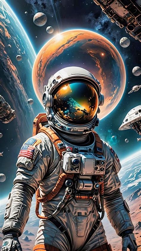 Pin By Drew Allen On Space In Space Art Astronaut Art