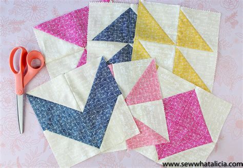 Half Square Triangles - 6 Easy Quilt Blocks - Sew What, Alicia?