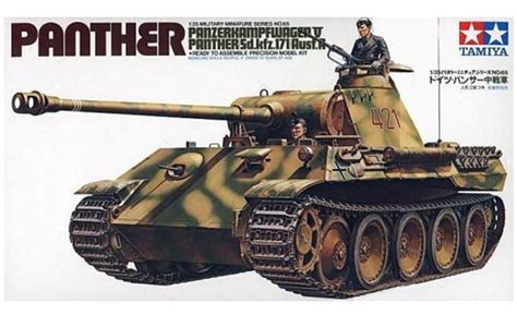 Tamiya German Panther Medium Tank 135 Scale Plastic Kit Hobbies