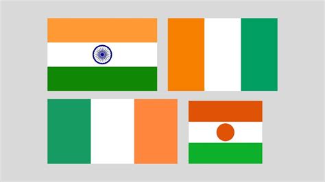 Green White Orange Flag: 4 Country Flags with These Colors - Eggradients.com