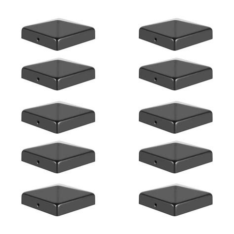 10 pcs Capuchon de poteau Chapeau pour tuyau clôture Chapeau pyramide