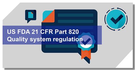 21 Cfr Part 820 Consultant Quality System Regulation Qsr For Medical