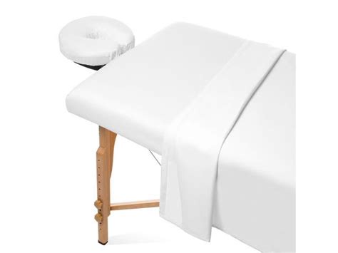 Saloniture 3 Piece Microfiber Massage Table Sheet Set Premium Facial Bed Cover Includes Flat