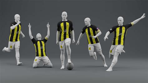 Al Hilal 2023 Home Jersey Poses - 3D Model by ShehataDesigns