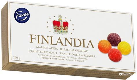 Конфеты Fazer Finlandia с фруктовым наполнителем 260 г (6411401042355 ...