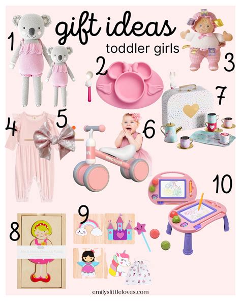 gift ideas  toddler girls emilys  loves