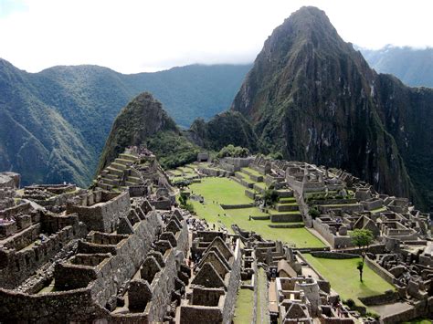 Machu Picchu, Peru. South America. One of the seven wonders of the ...