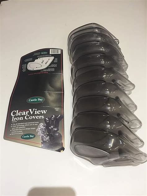 Jandm Golf Castle Bay Iron Covers Set Of 10 Clear View Uk