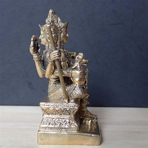 God Hindu Brahma Statue Brass Statue God 4 Face India Etsy