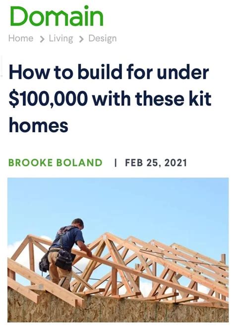 Quality Kit Homes At Affordable Cost IBuild Kit Homes Featured On Domain