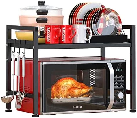 Joyart Extendable Microwave Oven Rack Adjustable Carbon Steel Microwave