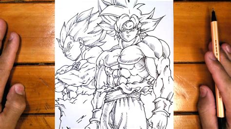 Como Desenhar O GOKU INSTINTO SUPERIOR E VEGETA BLUE EVOLUTION YouTube