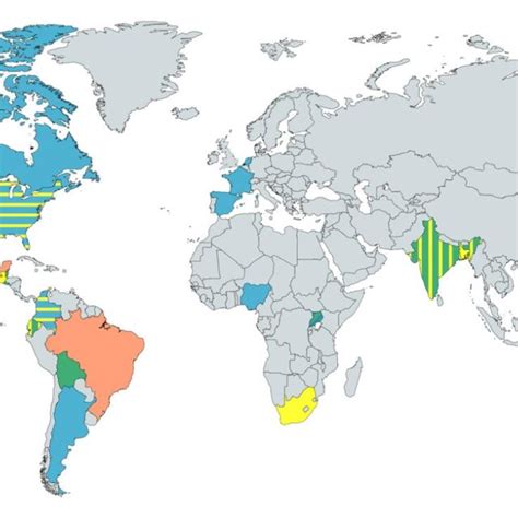 Figure World Map Highlighting Countries Whose Legal Systems Observe