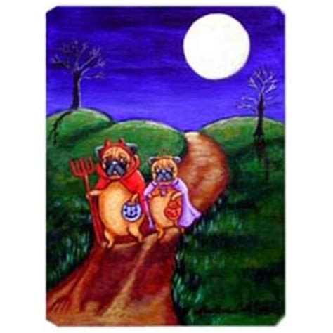 8 X 9 5 In Trick Or Treat Halloween Pug Mouse Pad Hot Pad Or Trivet