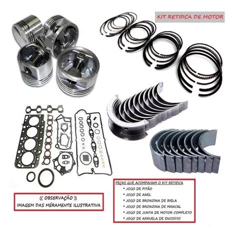 Kit Retifica Motor Renault Express 1 6 8v Gas Bloco C3l Parcelamento