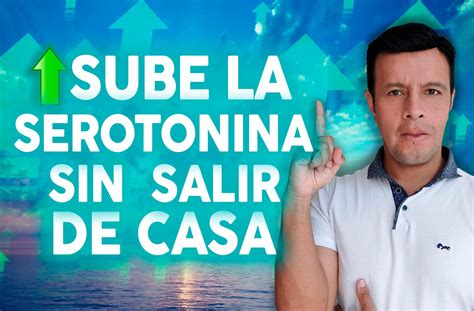 SUBE LA SEROTONINA SIN SALIR DE CASA Nelson Arturo Psicólogo