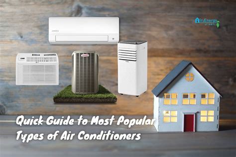 Selection Of Different Types Of Air Conditioners Central Ac System