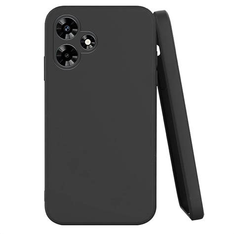 Knotyy Ultra Soft Rubberised Back Cover For Infinix HOT 30i Inner Velvet Fabric Lining Matte