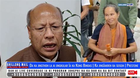 Da Ka Jingthoh La Ai Jingkular Ïa Ka Kong Bindas Ka Jingïakren Ba