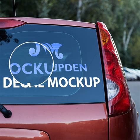 Free Car Decal Mockup Psd Template Mockup Den