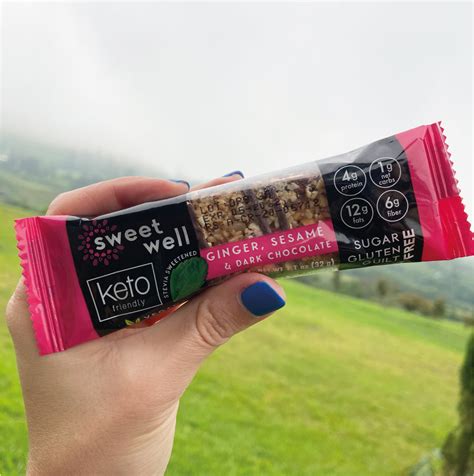 Keto Ginger Sesame And Dark Chocolate Bar 10 Pack Sweetwell Store