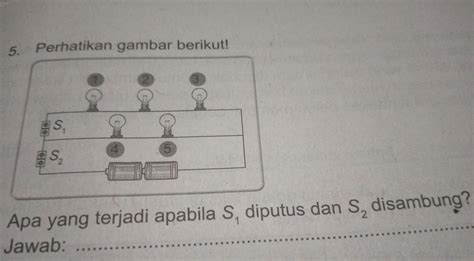 Perhatikan Gambar Dibawah Ini Apa Yang Terjadi Apabila S1 Diputus Dan