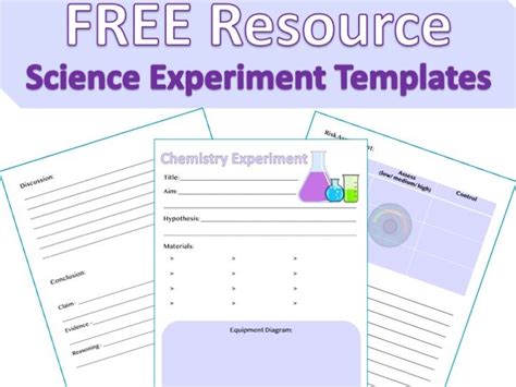 Free Printable Science Experiment Template