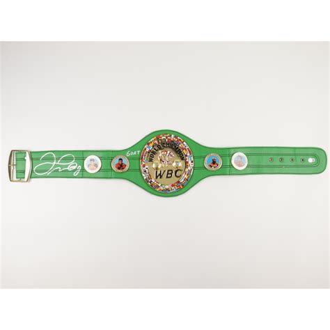 Floyd Mayweather Jr. Signed WBC Championship Belt Inscribed "GOAT ...