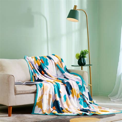 ESPRIT HOME Printed Flannel Fleece Blanket – PAULA - RizonHome