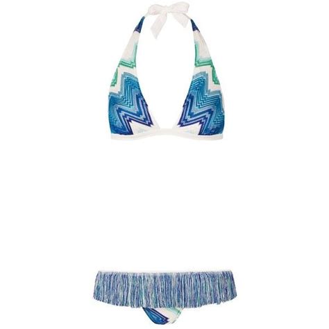 Missoni Mare Fringe Trim Knit Bikini 515 Liked On Polyvore Featuring