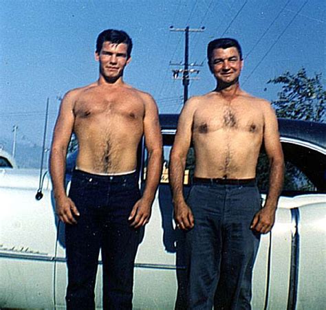 Kent McCord And Dad Circa 1962 Shirtless Actors Shirtless Hunks