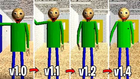 Baldis Basics Evolution All Versions From V10 To V14 Youtube