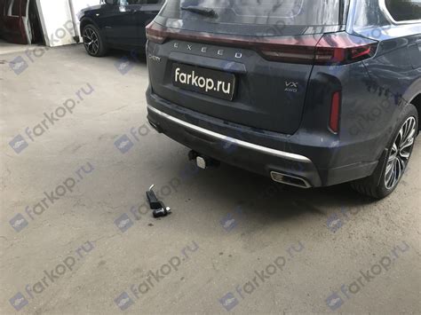 Съемный под квадрат фаркоп для EXEED VX 2022 года — Farkop.ru на DRIVE2