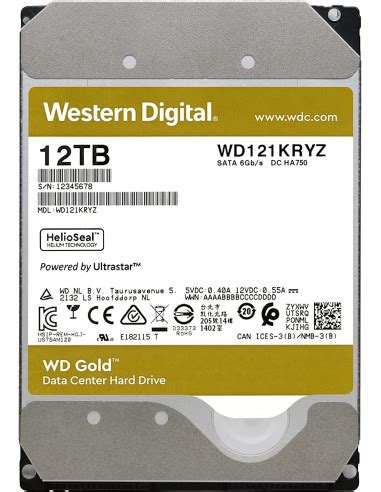 WD GOLD Enterprise Class SATA 12TB 3.5" HDD