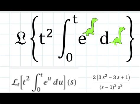 Puedes Calcular Esta Transformada De Laplace SIN Resolver La Integral