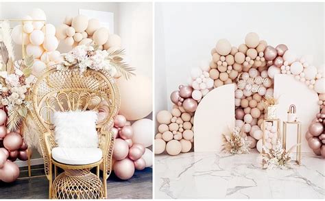 Amazon Champagne Balloon Arch Kit Pcs Boho Balloon Garland Kit Double Stuffed Nude Beige