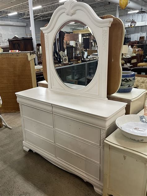 Large White Dresser w/Mirror | Picker Place