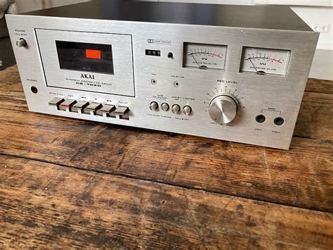 Akai CS 702D Stereo Cassette Deck 1977 Silver Reverb