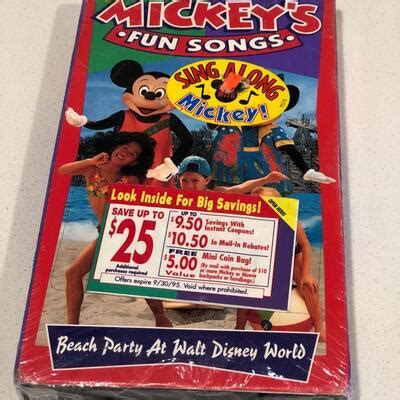 Unopened Mickey's Fun Songs VHS Tape From 1995 | EstateSales.org