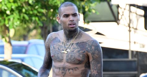 Chris Brown Goes Shirtless For New Music Video Shoot Chris Brown