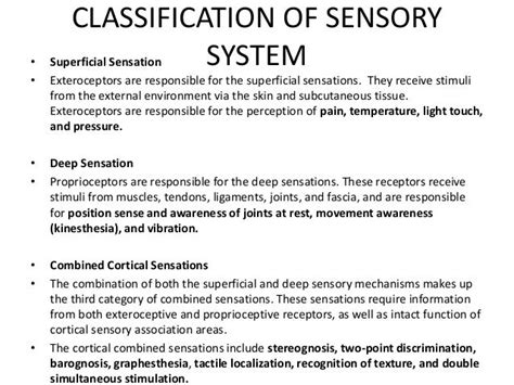 Sensory Assessment