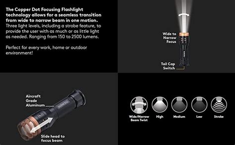 Duracell 1 000 Lumen Aluminum Focusing Flashlight For Everyday Use Ultra Light And Easy To