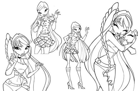 Winx Club Enchantix Coloring Pages Coloring Home