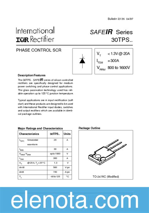 Tps Datasheet Pdf Kb International Rectifier Pobierz Z