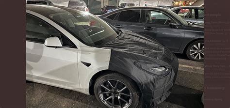 Tesla Model 3 Prototype Spotted Ahead Of Rumored Design Refresh Electrek