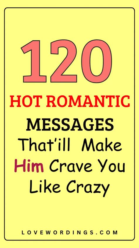 120 Romantic Love Messages For Him