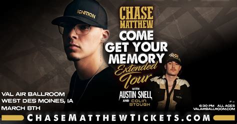 Chase Matthew - Come Get Your Memory Extended Tour | First Fleet Concerts