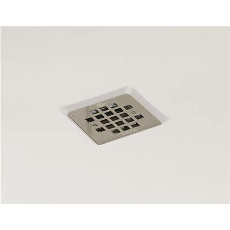 Grille De Drain De Douche Maax Carr E En M Tal Nickel Bross