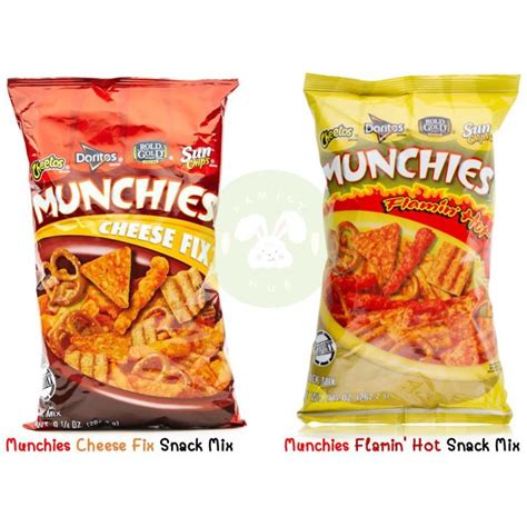 Munchies Flamin Hot snack mix g MUNCHIES CHEESE FIX Flavored Snack Mix g ขนมขาวสาล